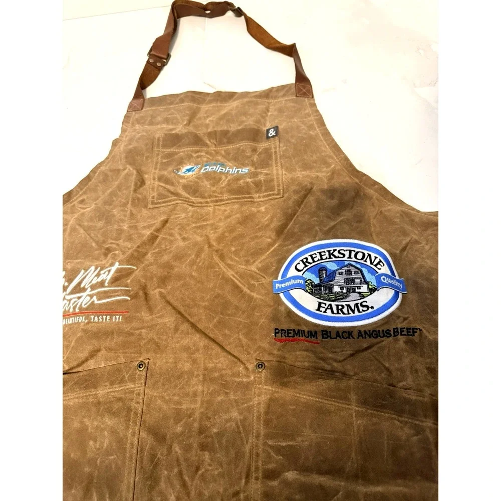 Hedley & Bennett WAX CANVAS & Leather Chef's Apron Professional Apron - Brown
